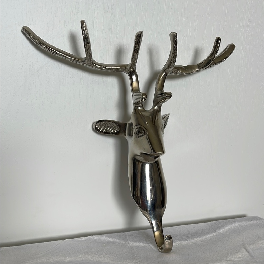 Silver Deer Wall Hook